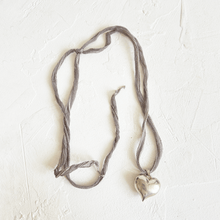 Load image into Gallery viewer, Silk Heart Necklace