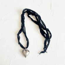 Load image into Gallery viewer, Silk Heart Necklace