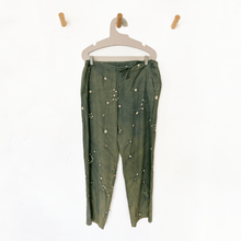 Load image into Gallery viewer, Silk Bandhani Trousers in Leaf Green