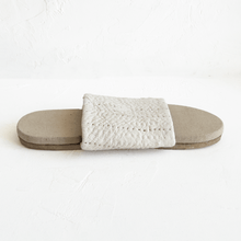 Load image into Gallery viewer, Kantha Slippers in Ecru