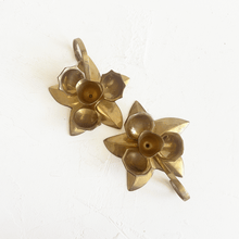Load image into Gallery viewer, Brass Lotus Candle Holder