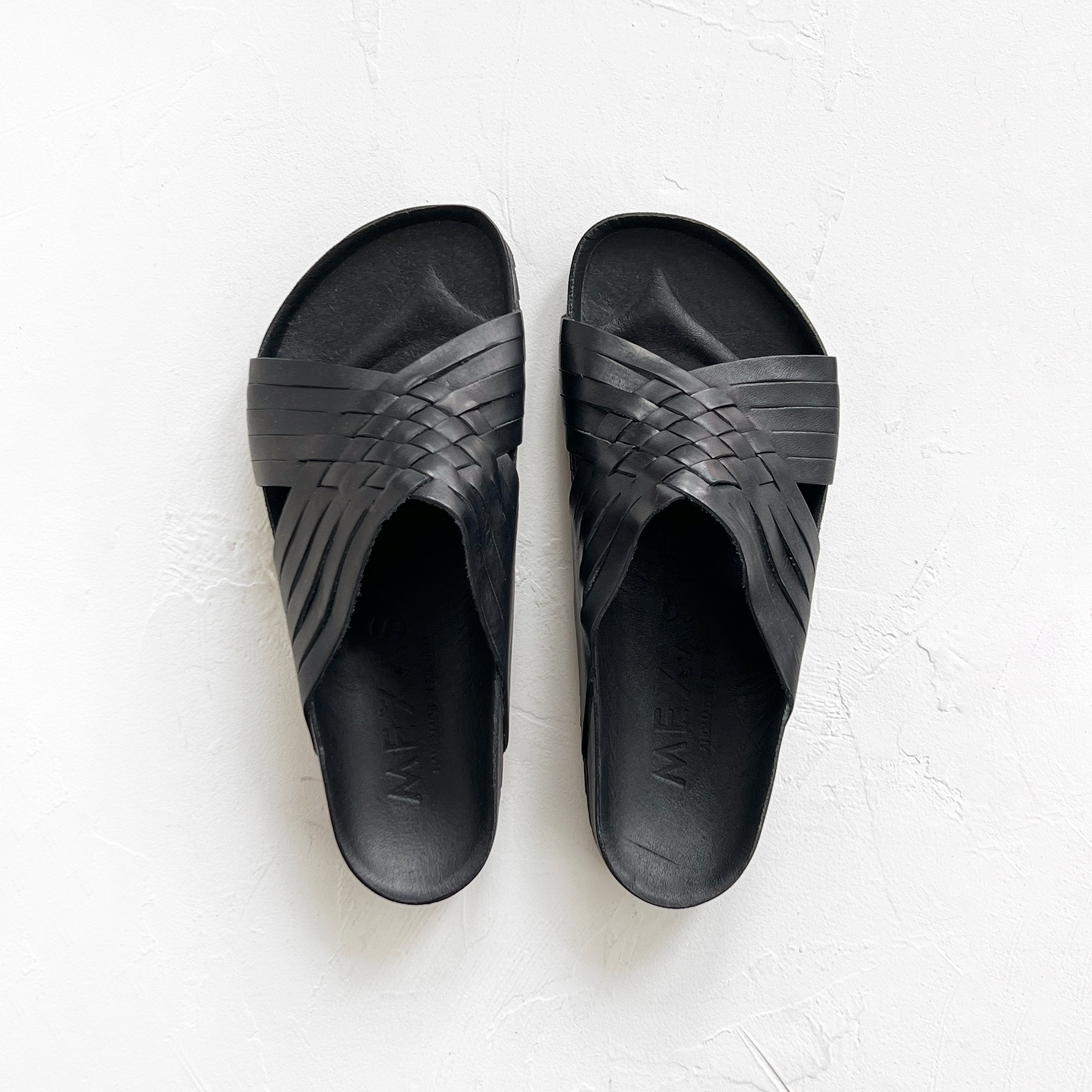 Mole Leather Sandal in Black