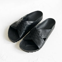 Load image into Gallery viewer, Mole Leather Sandal in Black