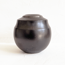 Load image into Gallery viewer, Collared Vase in Matte Black