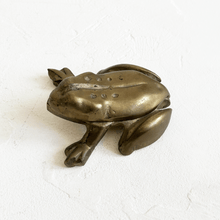 Load image into Gallery viewer, Brass Frog Trinket Box