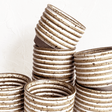 Load image into Gallery viewer, Textured Tumbler in Cream and Brown
