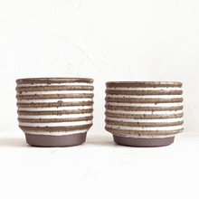 Load image into Gallery viewer, Textured Tumbler in Cream and Brown