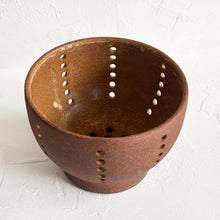 Load image into Gallery viewer, Ceramic Colander in Red Stoneware