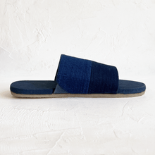 Load image into Gallery viewer, Patchwork Slippers in Indigo