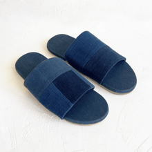 Load image into Gallery viewer, Patchwork Slippers in Indigo