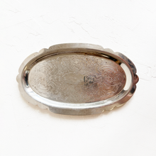 Load image into Gallery viewer, Silver Plated Oval Trinket Tray