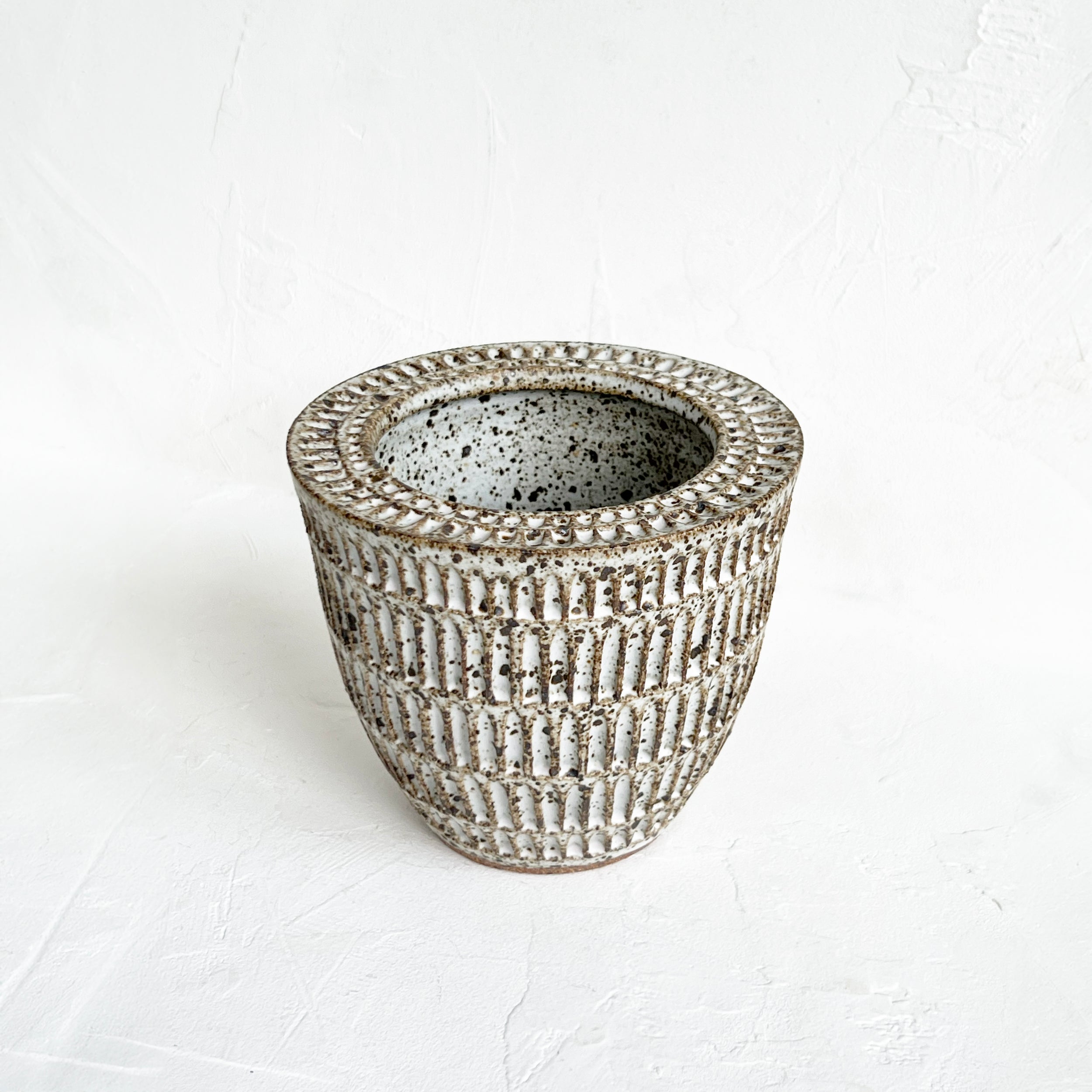 Carved Invert Vase in Peat
