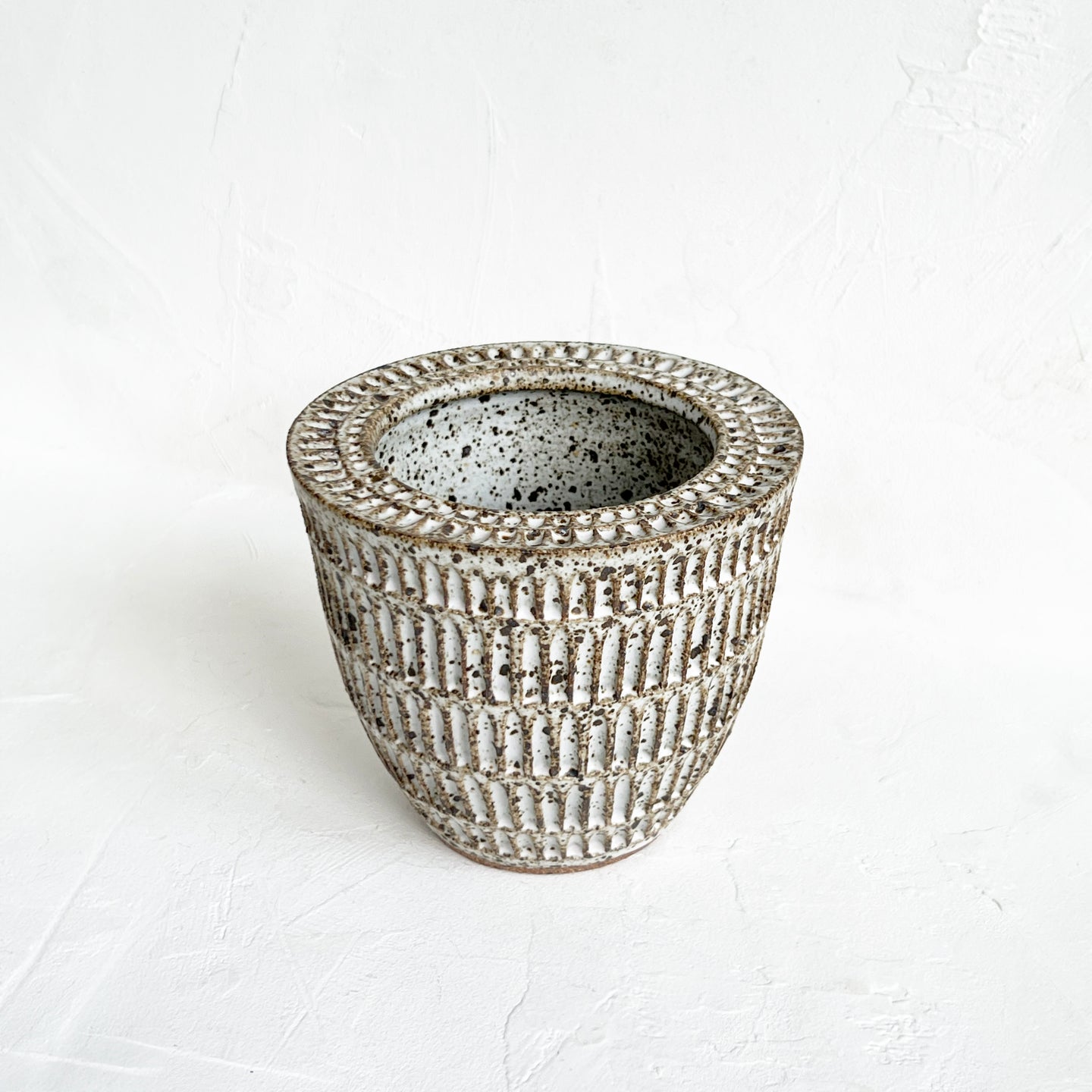 Carved Invert Vase in Peat