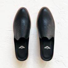 Load image into Gallery viewer, Michelle Leather Mule in Black