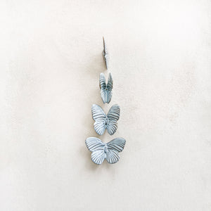 Ceramic Butterfly in Glossy White