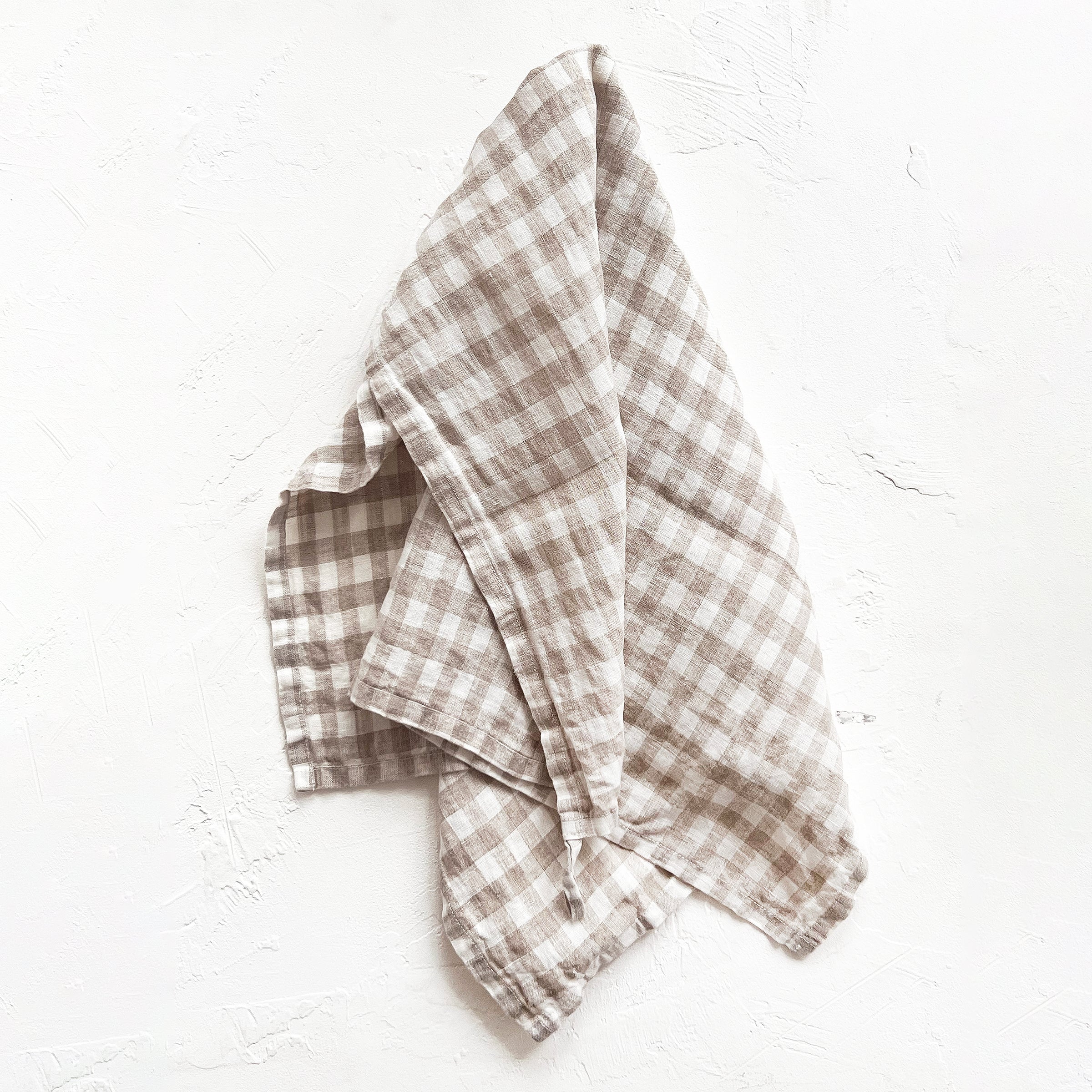 Linen Kitchen Towel in Gingham