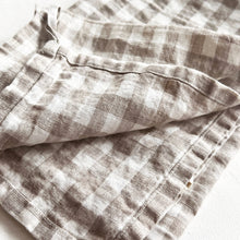 Load image into Gallery viewer, Linen Kitchen Towel in Gingham