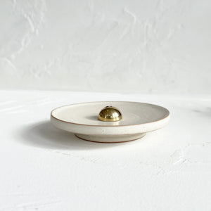 White Ceramic Incense Dish