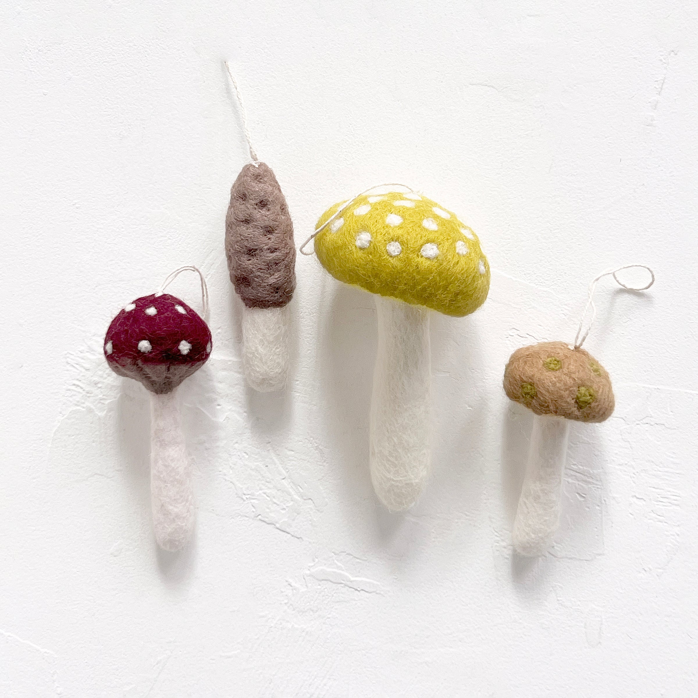 Felted Mushroom Ornament