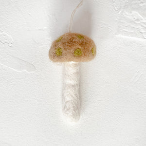 Felted Mushroom Ornament