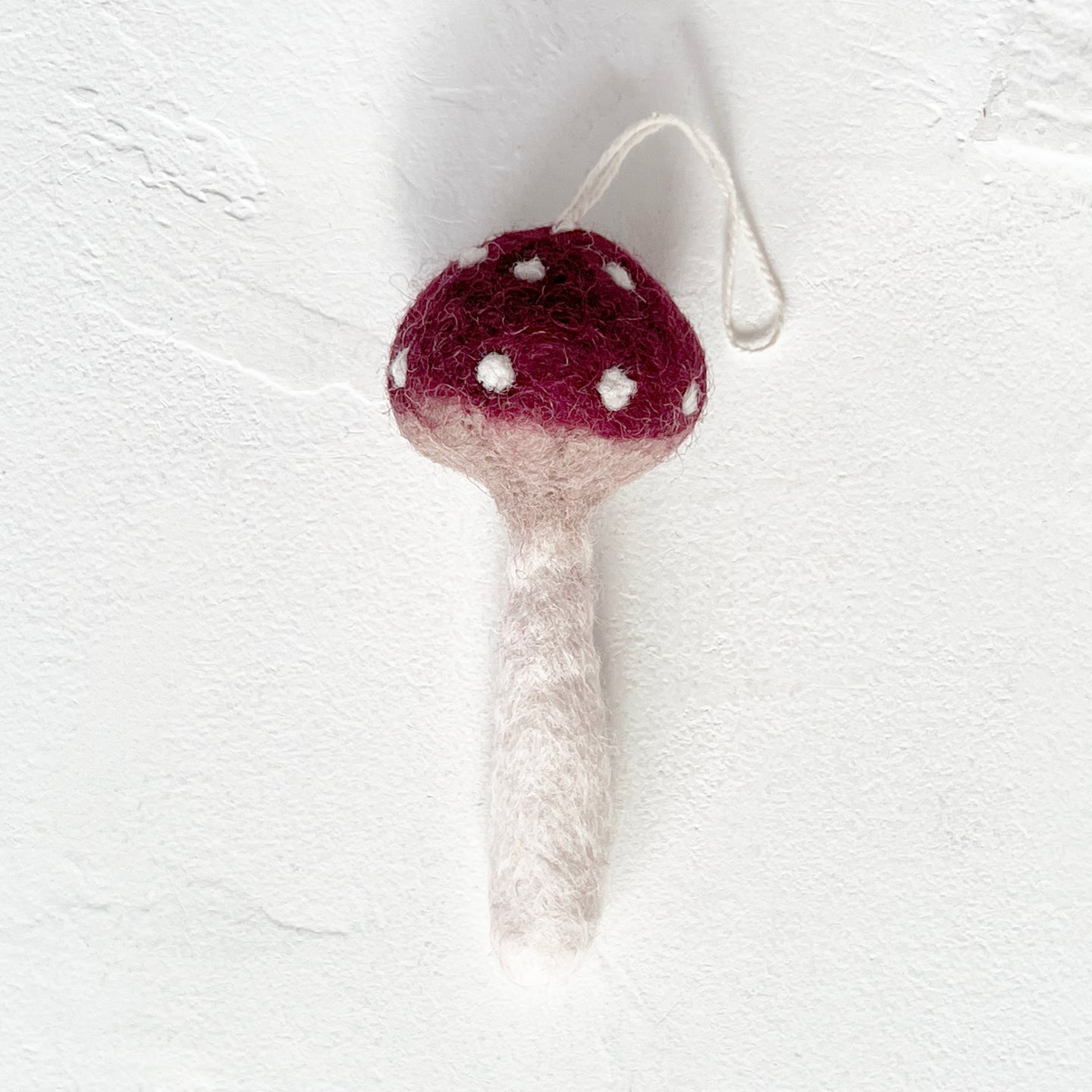 Felted Mushroom Ornament