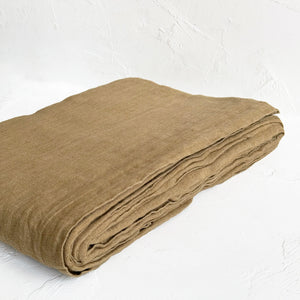 Marion Linen Tablecloth in Pampas
