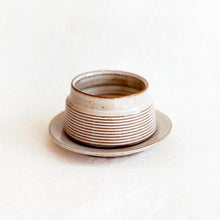 Load image into Gallery viewer, Cup and  Saucer Set in Speckled Brown