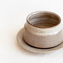Load image into Gallery viewer, Cup and  Saucer Set in Speckled Brown