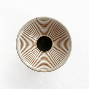 Flared Rim Vase in Warm White