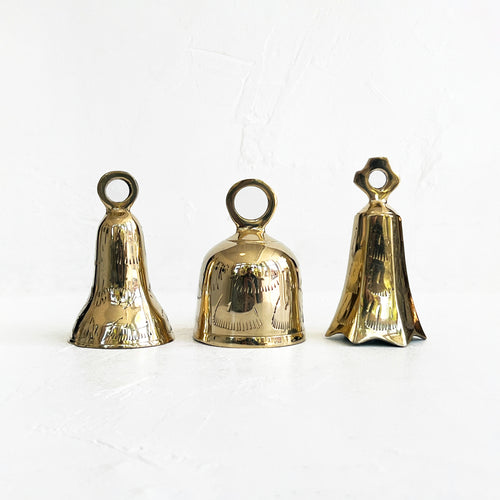 Large Etched Brass Bell