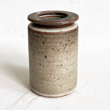 Load image into Gallery viewer, Lidded Vessel in Cream and Brown