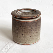 Load image into Gallery viewer, Lidded Vessel in Cream and Brown