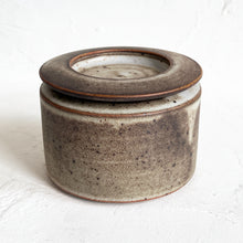 Load image into Gallery viewer, Lidded Vessel in Cream and Brown
