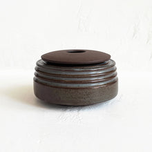 Load image into Gallery viewer, Lidded Vessel in Glossy Brown