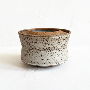 Lidded Vessel in Speckled White