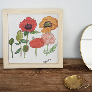 Isabelle Boinot Handkerchief in Poppy