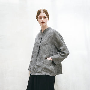 Olivia Blouse in Houndstooth