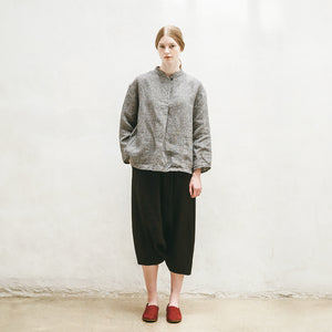 Olivia Blouse in Houndstooth