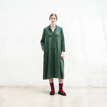 Load image into Gallery viewer, Hallie Dress in Vert Buis