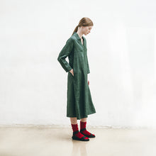 Load image into Gallery viewer, Hallie Dress in Vert Buis
