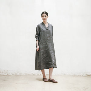 Hallie Dress in Acier