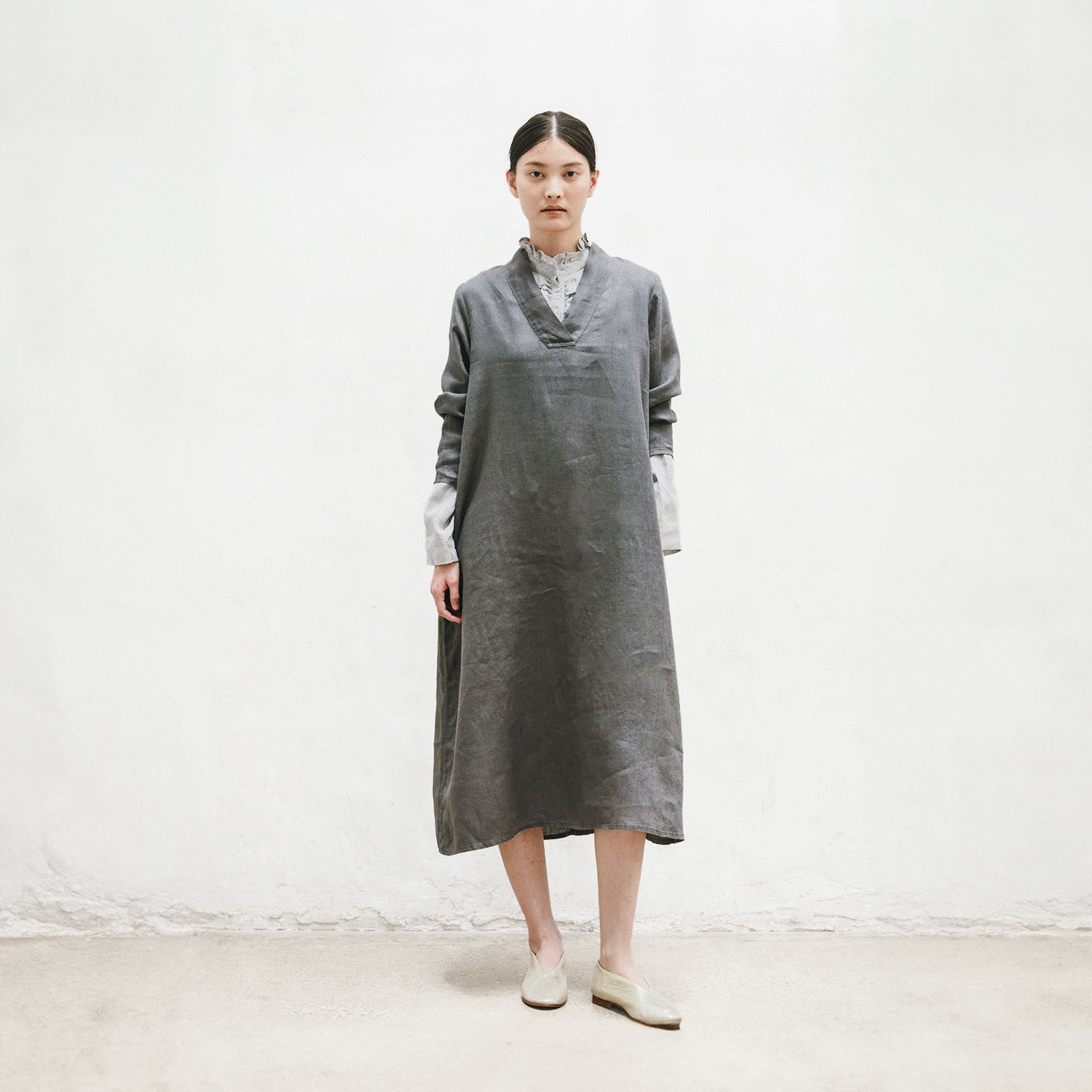Hallie Dress in Acier