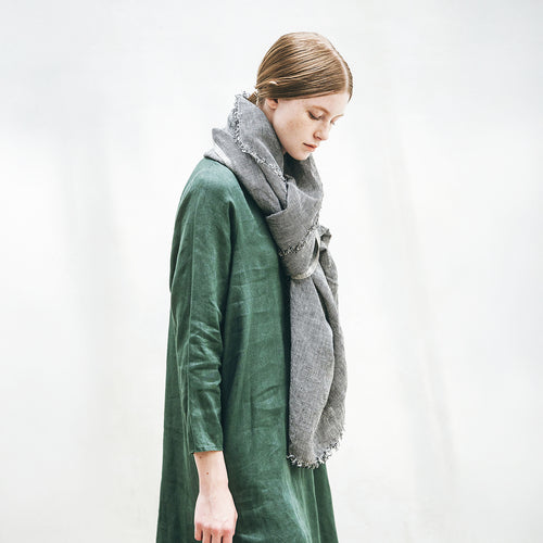 Tuz Fringe Scarf in Houndstooth