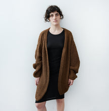 Load image into Gallery viewer, Arroz Long Cardigan in Brown