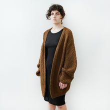 Load image into Gallery viewer, Arroz Long Cardigan in Brown