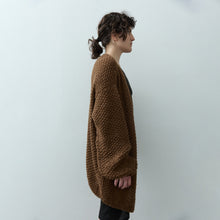 Load image into Gallery viewer, Arroz Long Cardigan in Brown