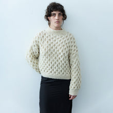 Load image into Gallery viewer, Waffle Wool Sweater in Natural