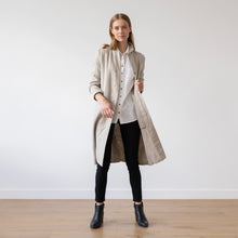 Load image into Gallery viewer, Long Fabio Linen Jacket in Natural