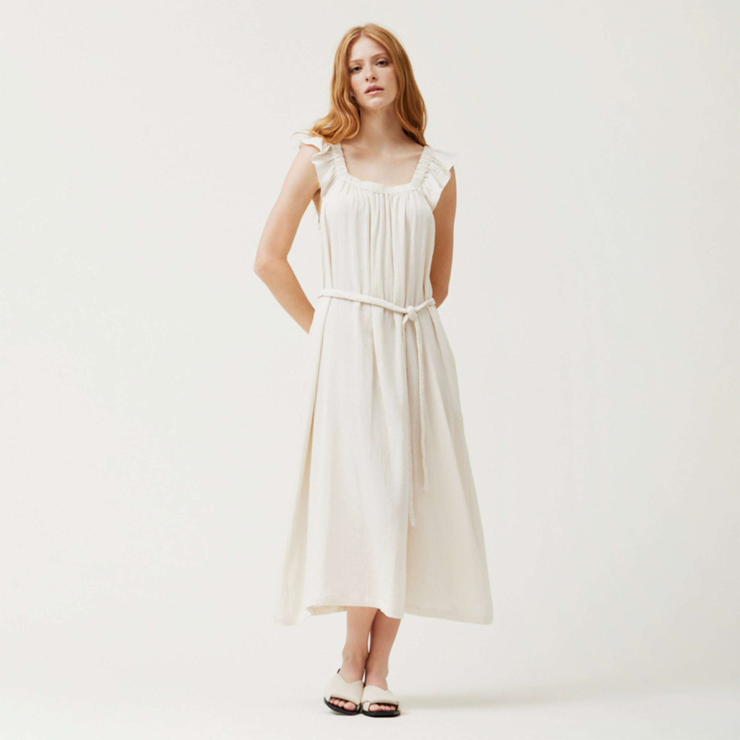 Gauze Midi Dress