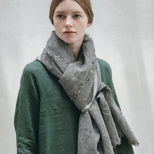 Load image into Gallery viewer, Tuz Fringe Scarf in Houndstooth